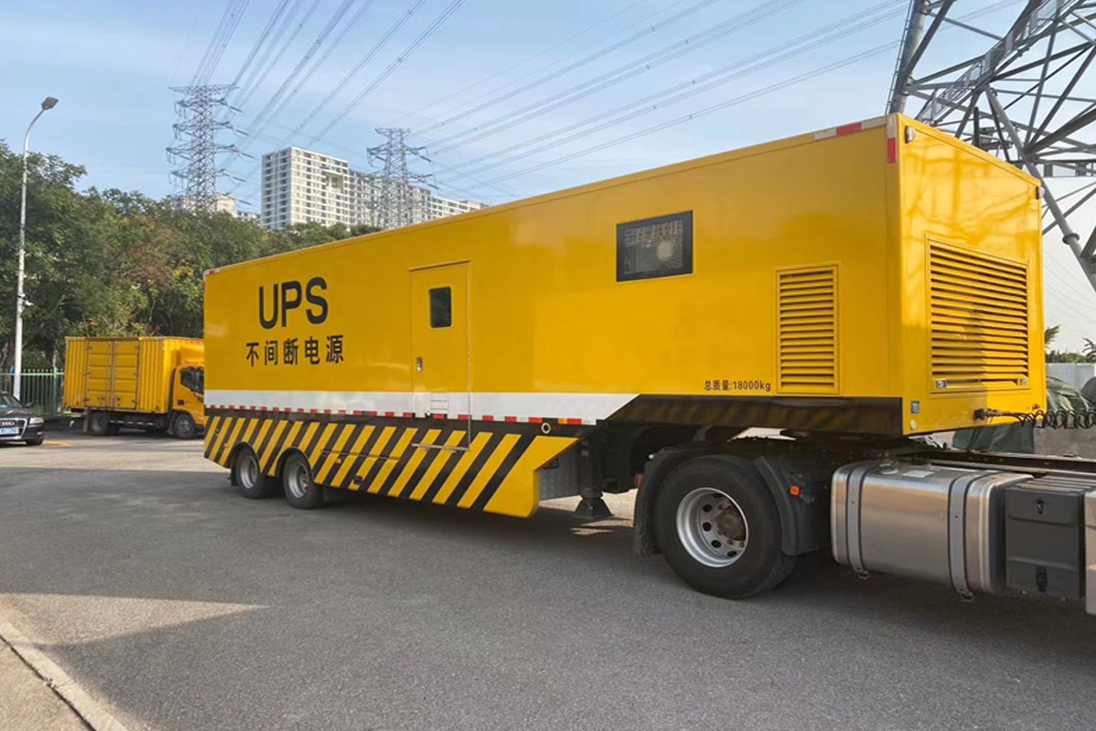 师宗发电机租赁施工现场